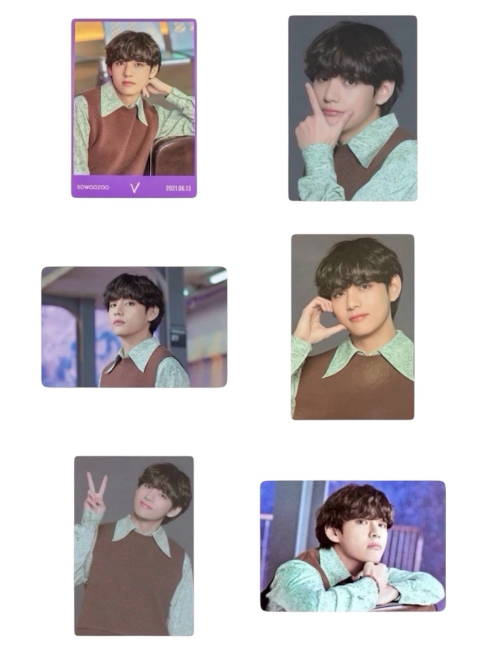 BTS 2021 MUSTER SOWOOZOO MINI PHOTO CARD V SET (6 IN TOTAL) PLS READ!